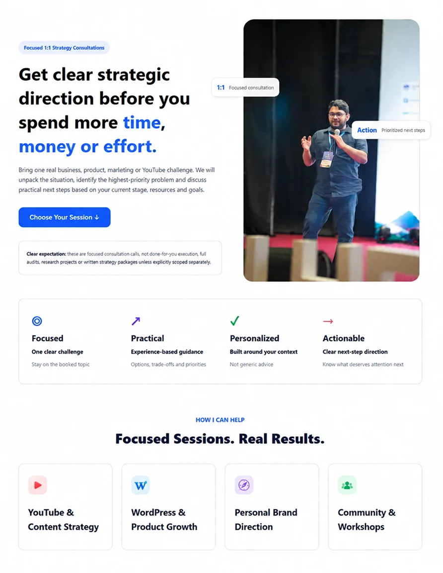 Timetics AI booking page template