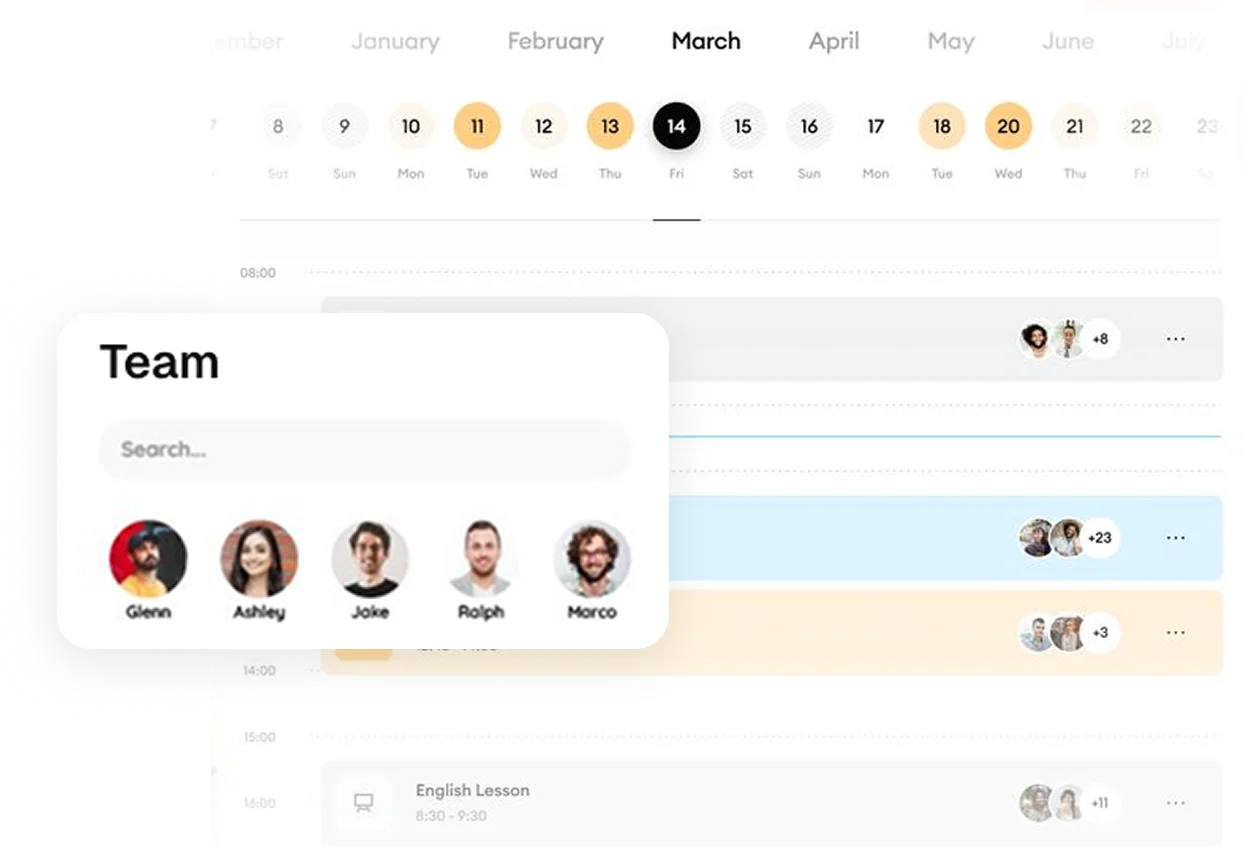 Team Scheduling and Bookings