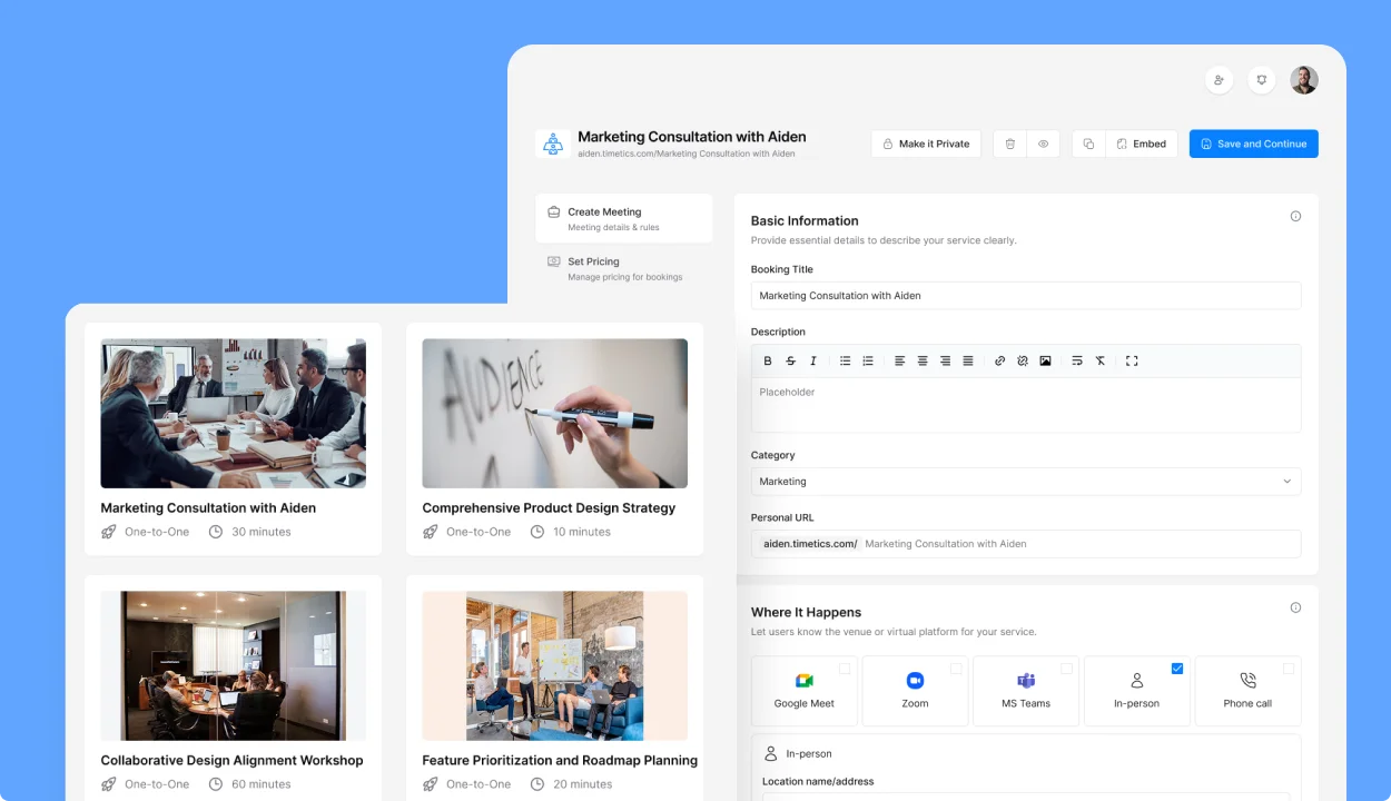 Service-Based Scheduling