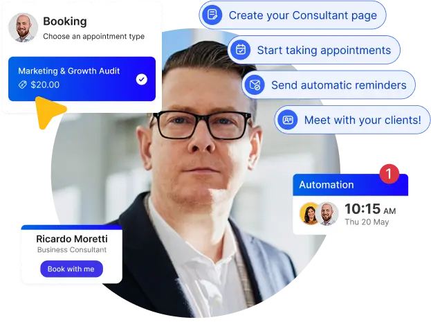 Individual scheduling booking page preview