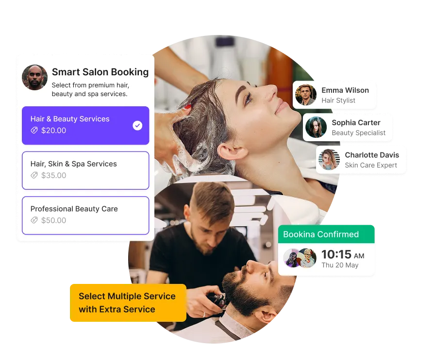 Small business scheduling dashboard preview