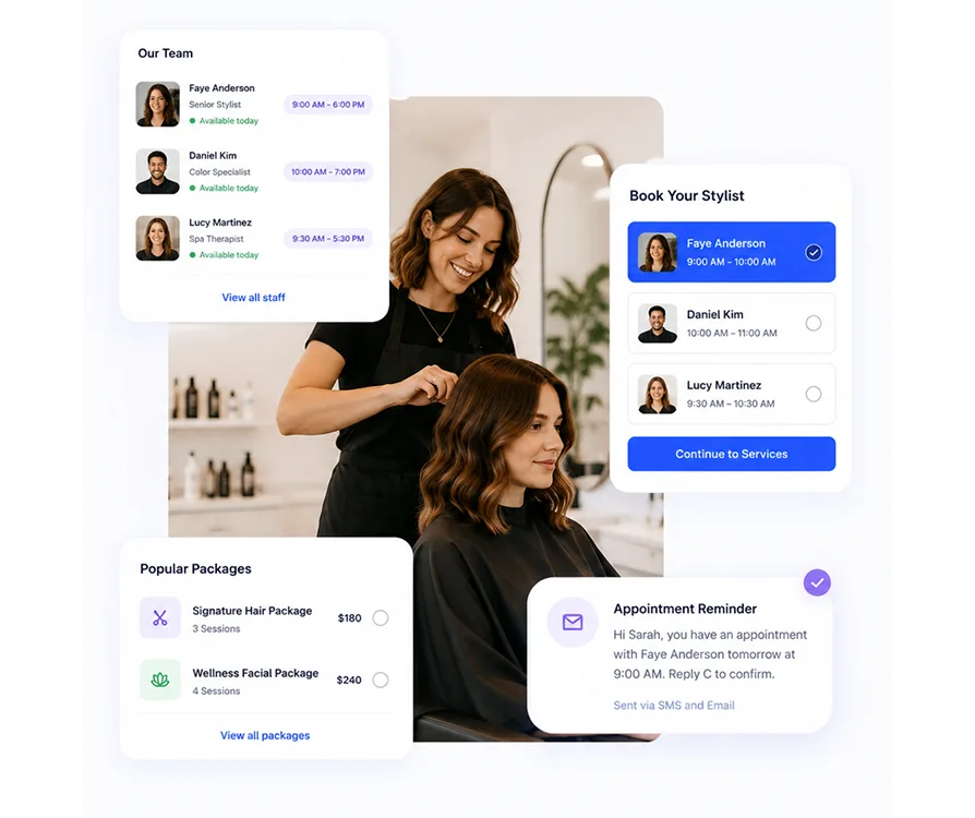 Salons, Spas & Wellness Studios