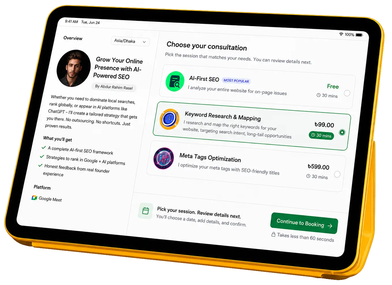 Timetics AI 2.0 dashboard