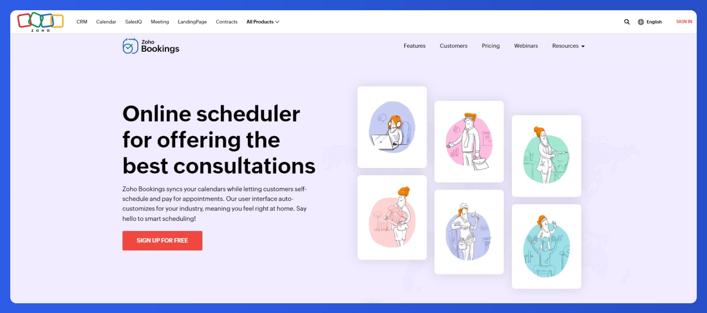 zoho bookings scheduling tools