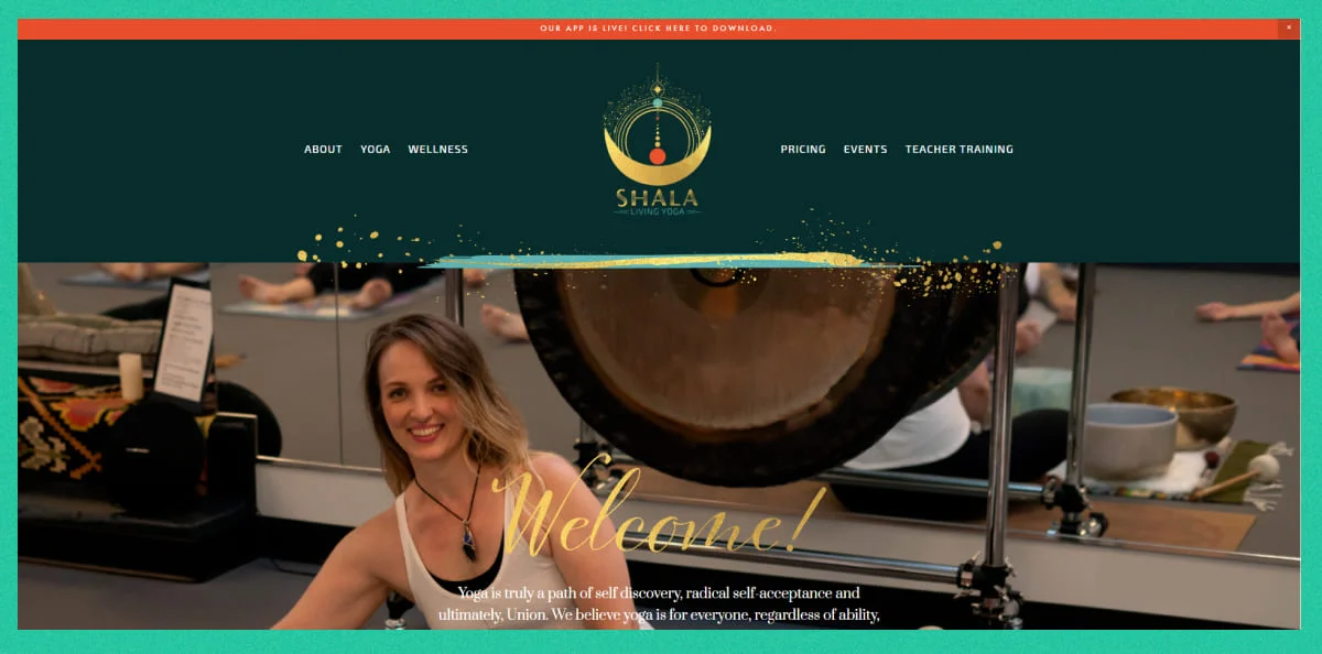 shala yoga website ideas