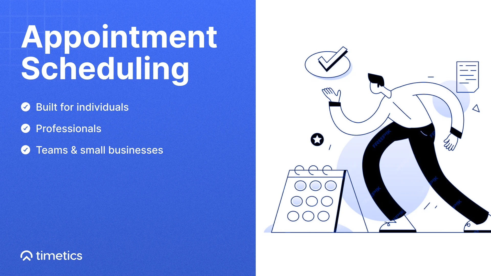 Appointment scheduling: built for individuals, professionals, teams, & small businesses