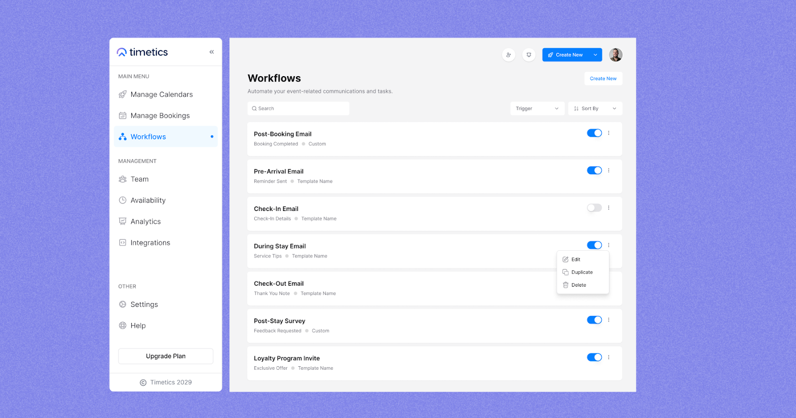 Automation workflow for instant notification