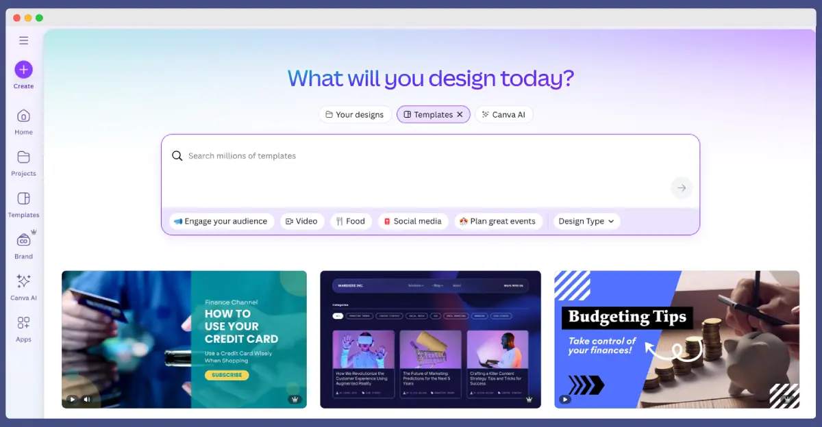 Canva – best SaaS tool for graphic design and content creation