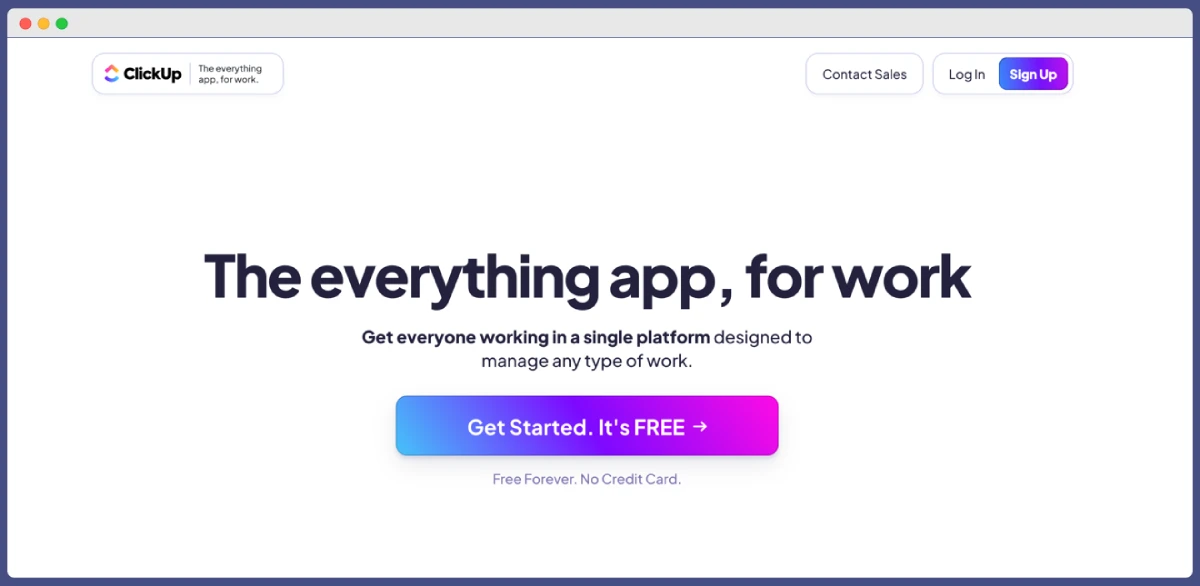 ClickUp – best SaaS tool for project management
