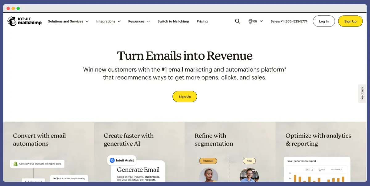 Mailchimp – best SaaS tool for email marketing and automation