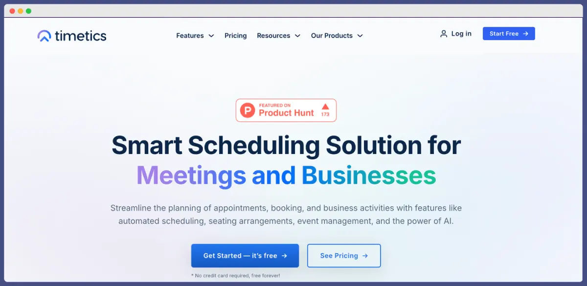 Timetics.ai  – best appointment software
